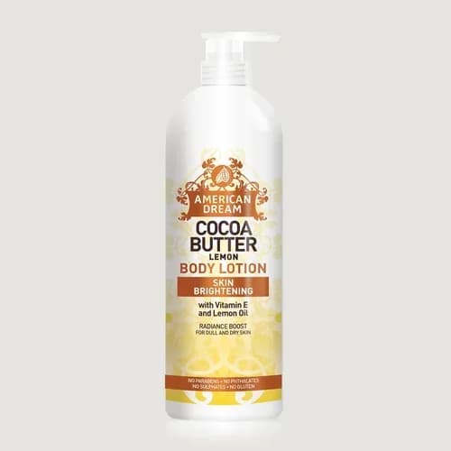 American Dream Cocoa Butter Lemon Lotion With Kojic Acid & Liquorice