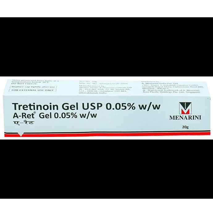 Menarini A-Ret 0.05% Tretinoin Gel – Advanced Acne & Anti-Aging Formula