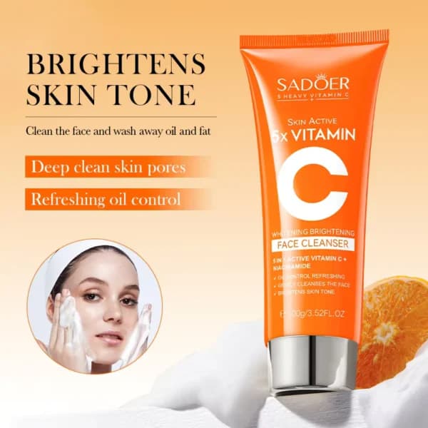 SADOER Vitamin C Brightening & Oil-Control Facial Cleanser - alternate
