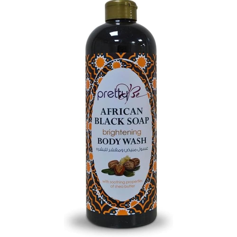 Pretty Be African Black Soap Brightening Body Wash with Shea Butter