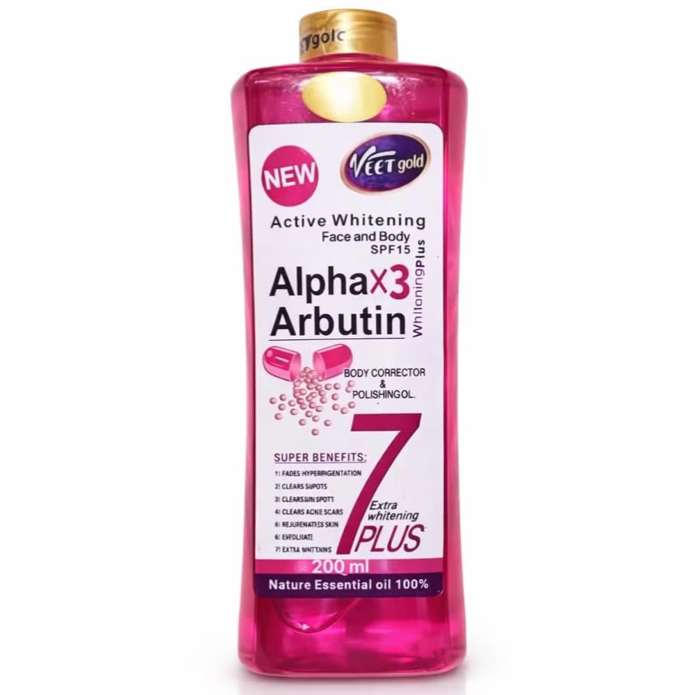 Veet Gold Active Whitening Face And Body Alpha Arbutin X3 (SPF 18)