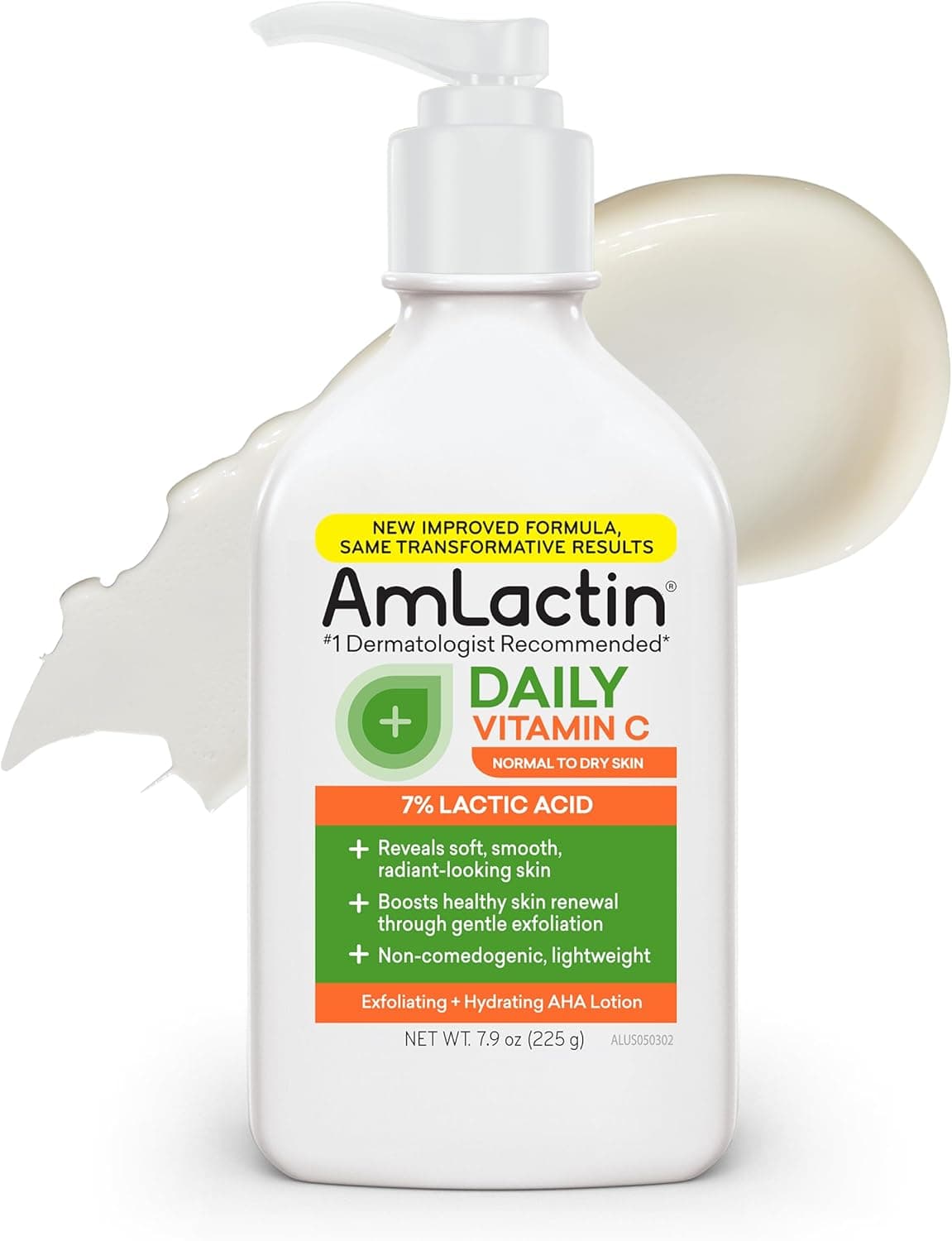 AmLactin Daily Vitamin C Lotion – Brightening Exfoliator & Moisturizer