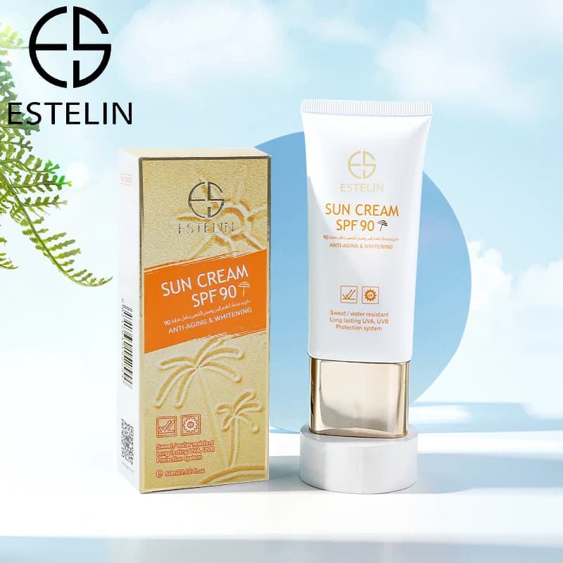 ESTELIN Anti-Aging & Whitening Sun Cream SPF 90 | Brightening Face Sunscreen