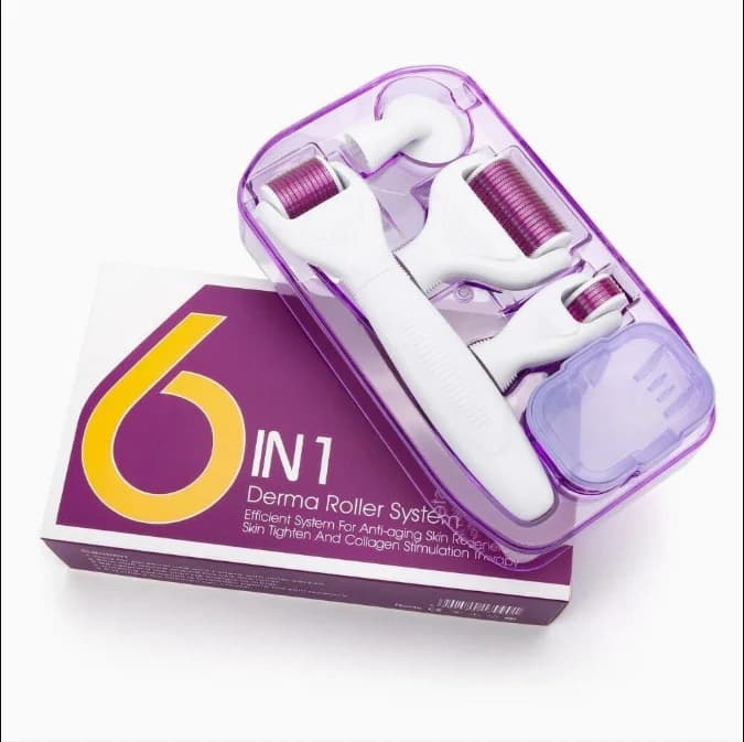6-in-1 Derma Roller System | Professional Microneedling Kit