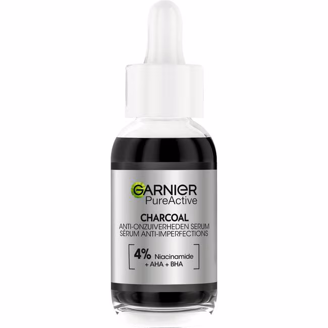 Garnier AHA+BHA Charcoal Serum 30ml