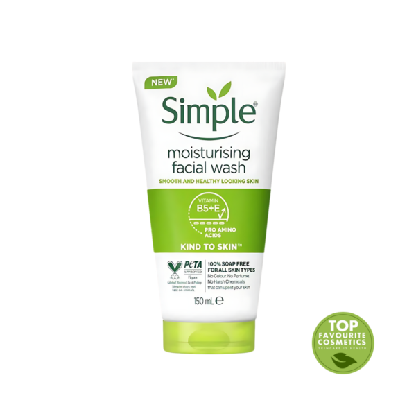 Simple Moisturizing Facial Wash 150ml sold at top favorite cosmetics