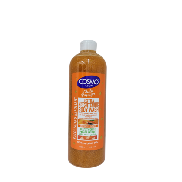 Cosmo Glow Glutathione & Papaya Exfoliating Body Wash 1000ml