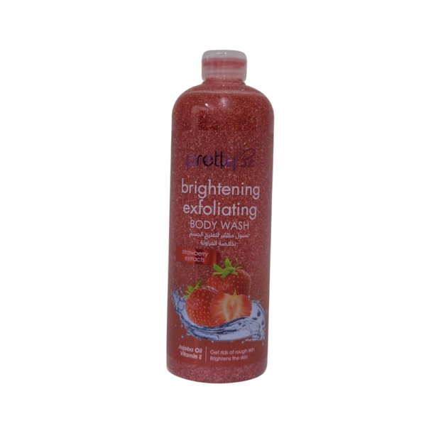 PRETTY BE Brightening Exfoliating Body Wash Strawberry Extracts