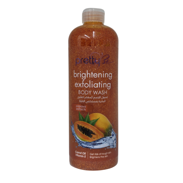 PRETTY BE Brightening Exfoliating Body Wash with Papaya Extract - 1000ml