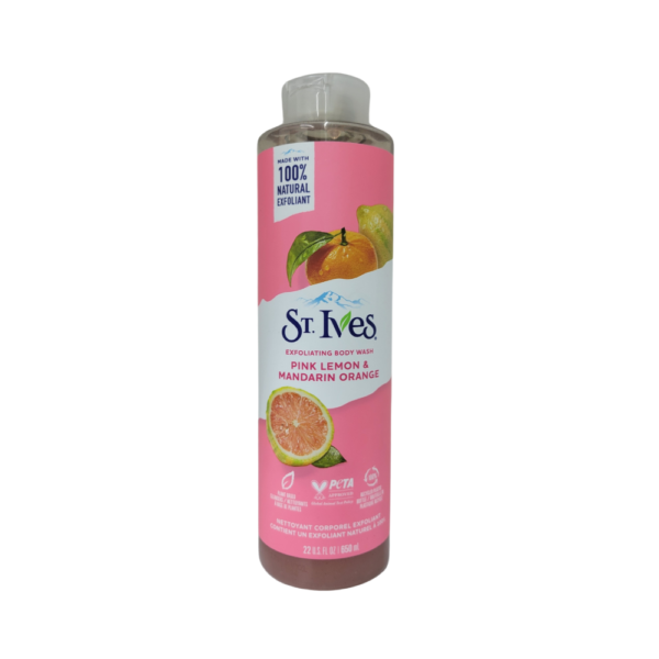 St. Ives Exfoliating Body Wash Pink Lemon & Mandarin Orange 650ml