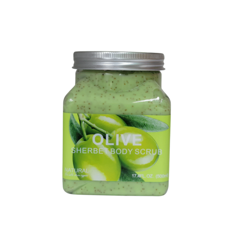 Sherbet Body Scrub Olive 500ML – Deep Hydration & Exfoliation for Silky Soft Skin