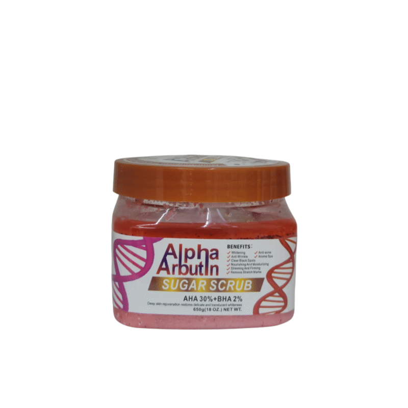 Alpha Arbutin Sugar Scrub 650G – Brighten, Exfoliate & Hydrate for Radiant Skin