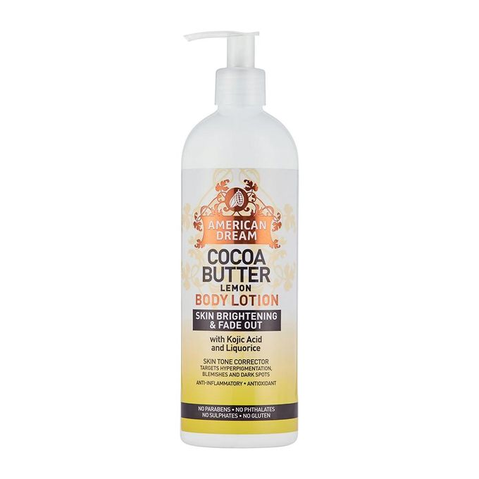 American Dream Cocoa Butter Lemon Body Lotion With Kojic Acid and Liquorice - 473ml